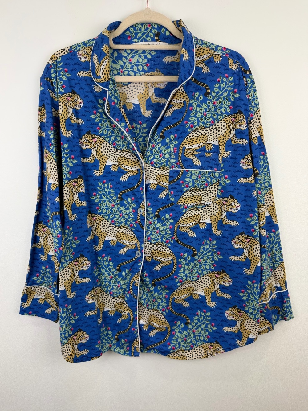 Printfresh Bagheera Ink Organic Cotton Leopard Pajama Top Size L